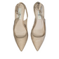 Nude Pointed Toe Slingback Heel | Size 7