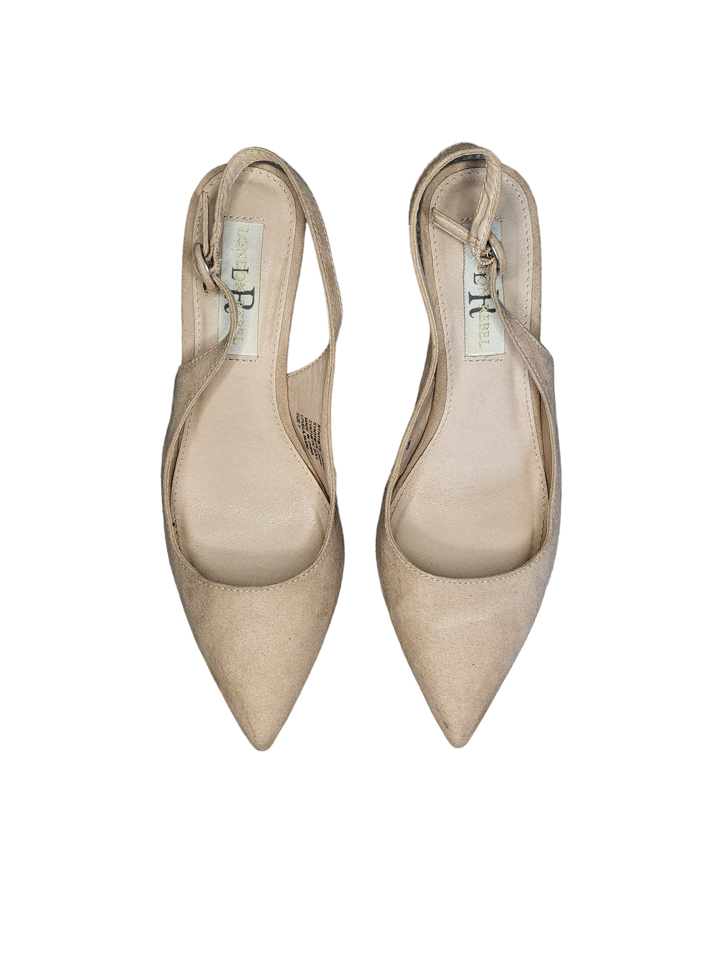 Nude Pointed Toe Slingback Heel | Size 7