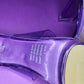 Lavender Perspex Mule Heel with Clear Straps | Size 7