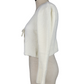 BNWT White Fluffy Tie Cardigan | Size Small