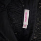 Black Sheer Lace Button Shirt | Size 10