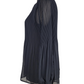 BNWT Black Pleated Necktie Blouse | Size 10