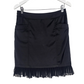 Black Satin Ruffle skirt | Size 10