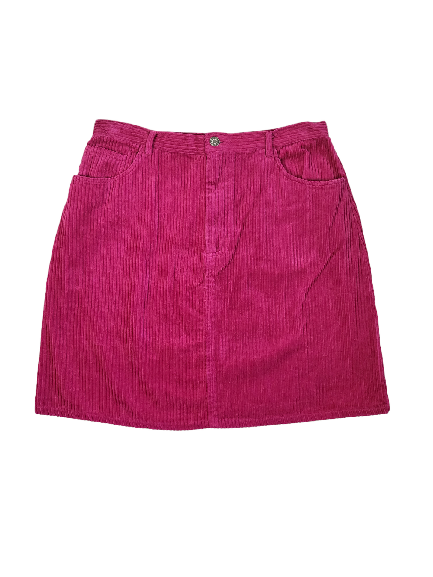 Magenta Corduroy Skirt | Size 12