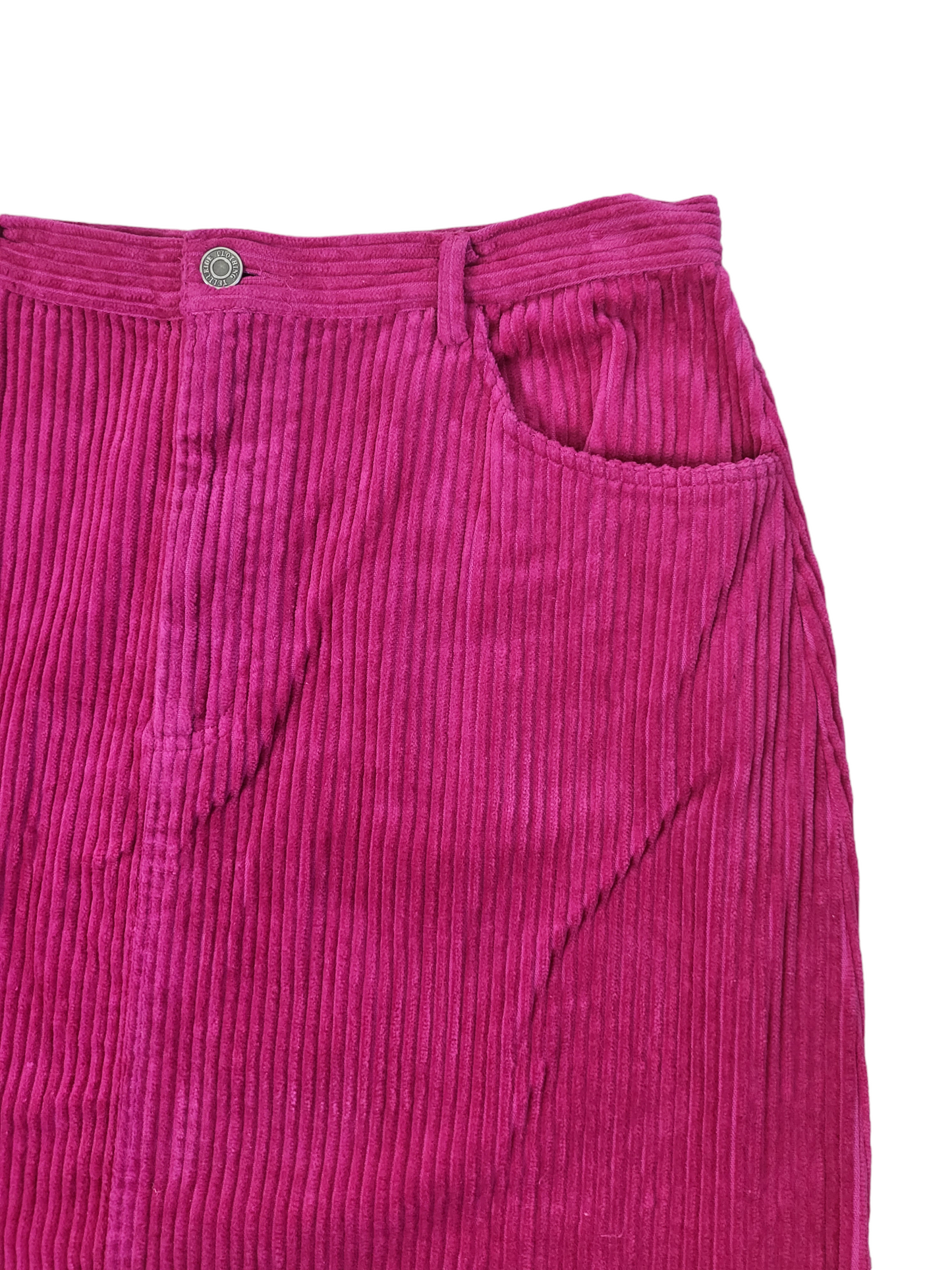 Magenta Corduroy Skirt | Size 12