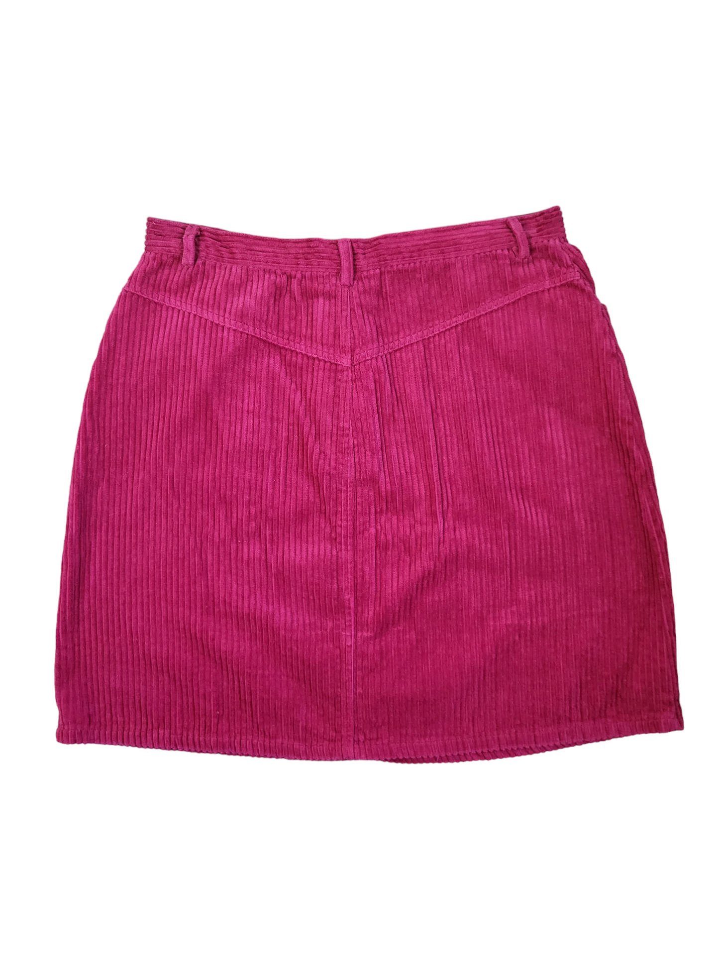 Magenta Corduroy Skirt | Size 12