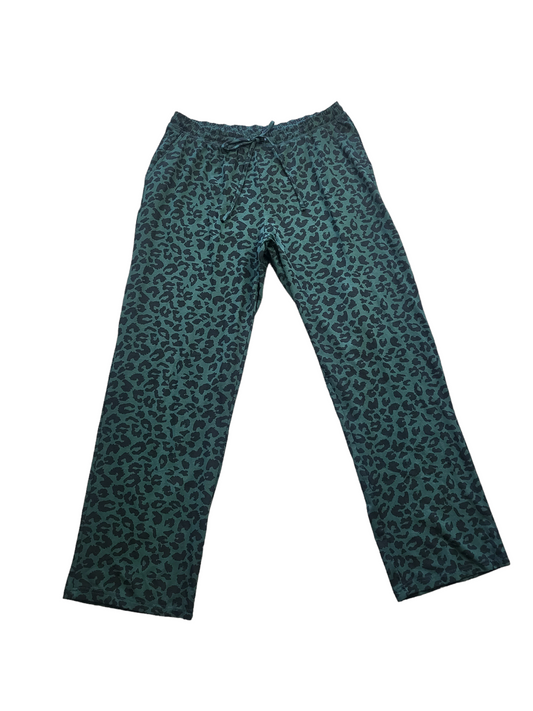 BNWT Green Leopard Elastic Waist Lounge Pant | Size Large