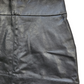 Faux Leather Black Mini Skirt | Size 08