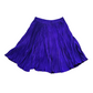 Vintage Purple Pleated Elastic waist Midi Skirt | Size Large