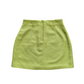 Vintage Lime Green Mini Skirt | Size 12 (Modern fit 08)