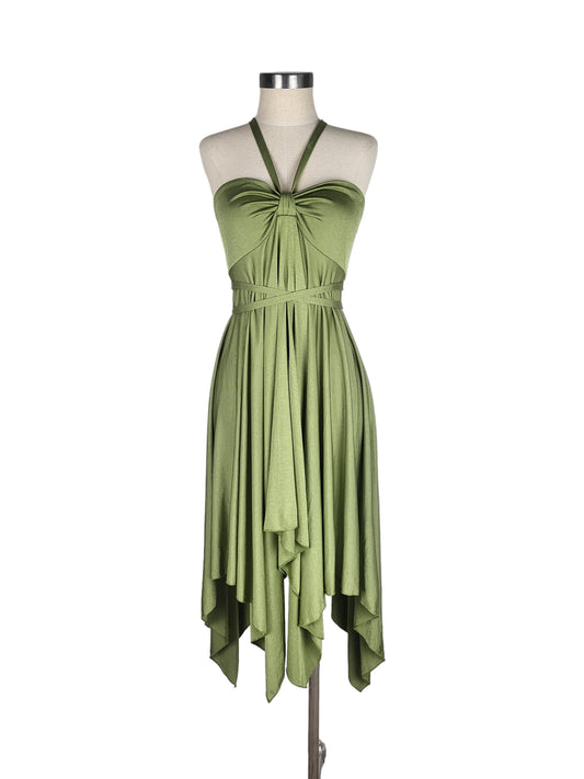 Vintage Cooper St - Strappy Halter Dress with Handkerchief hem | Size 12