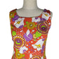 Vintage Sleeveless Vibrant Fitted Dress | Size 08