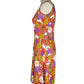 Vintage Sleeveless Vibrant Fitted Dress | Size 08