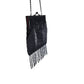 Vintage Olga Berg Black Beaded Tassel Evening Bag