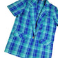 Vintage Blue and Green Tartan Blazer | Size 10