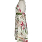 Floral Cotton Wrap Dress with Halter neck | Size Small