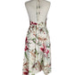 Floral Cotton Wrap Dress with Halter neck | Size Small