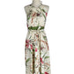 Floral Cotton Wrap Dress with Halter neck | Size Small