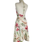 Floral Cotton Wrap Dress with Halter neck | Size Small