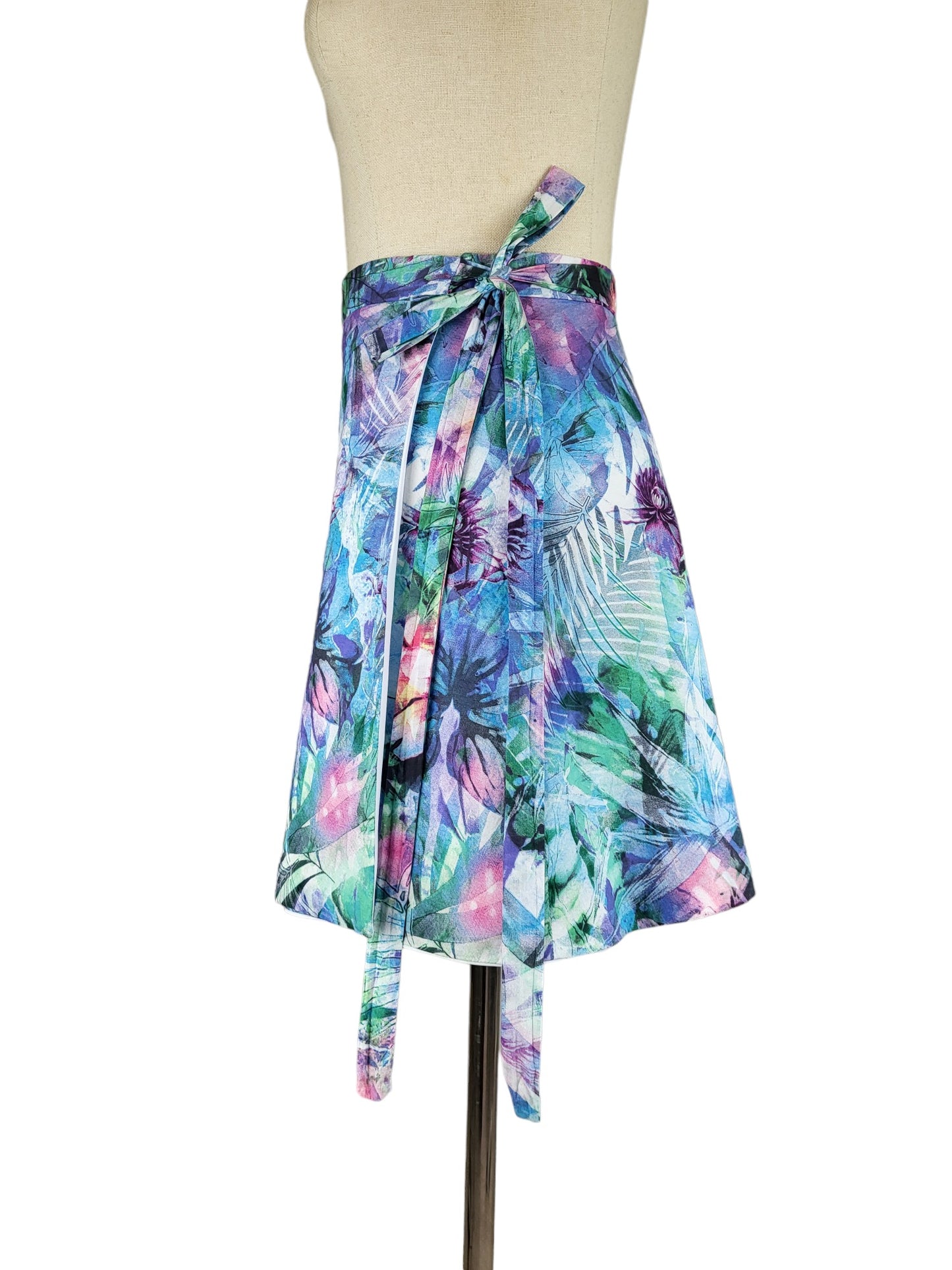 Handmade Floral Wrap Skirt | Size Small