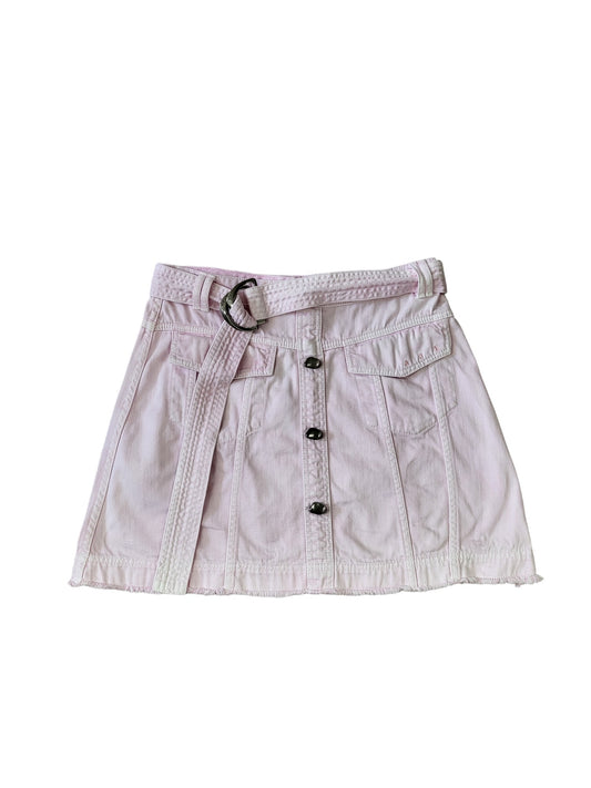 AJE Pink Arlow Denim Skirt | Size 12