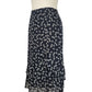 Perri Cutten - Floral Ruffle Midi Skirt | Size 12