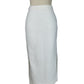 Scanlan Theodore White Lace Silk Lined Pencil Skirt | Size 10