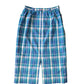 Vintage Blue and Green Tartan Button Front Midi Skirt | Size 18