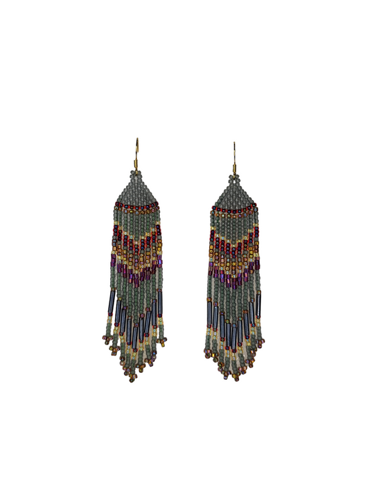 Beaded Tassel Earrings