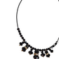 Black Crystal Beaded Necklace