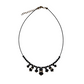 Black Crystal Beaded Necklace