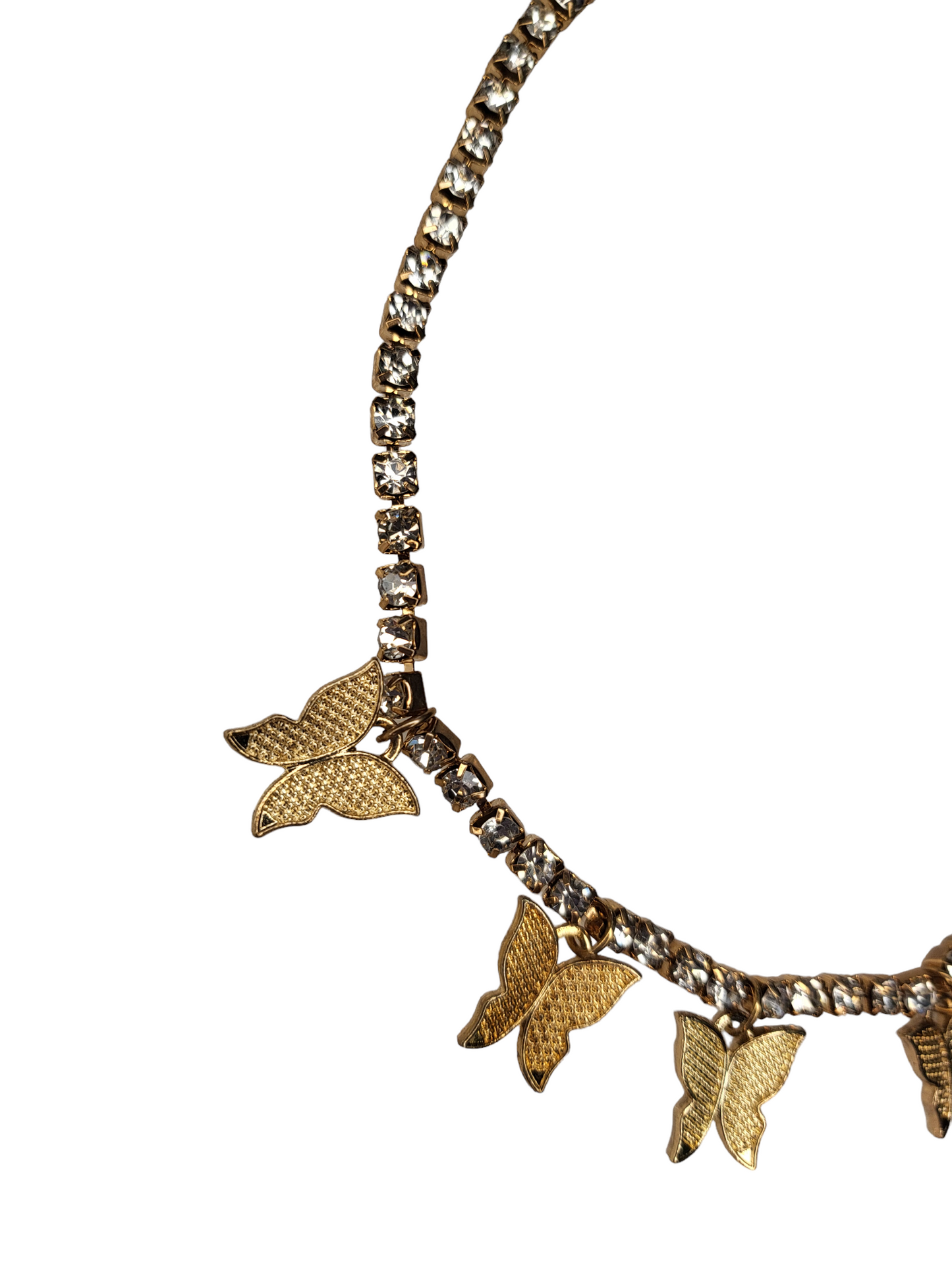 Butterfly Rhinestone Choker