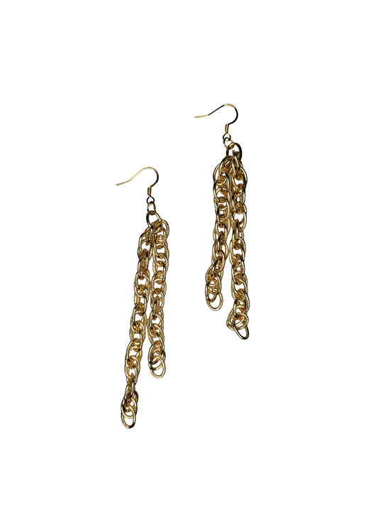 Double Chunky Chain Earrings