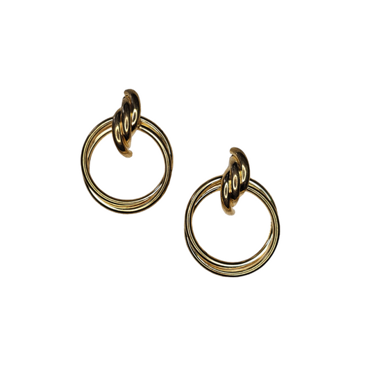 Gold Chunky Statement Earrings