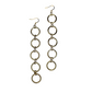 Long Circle Dangle Earrings