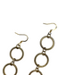 Long Circle Dangle Earrings