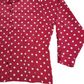 Vintage Red and White Polka Dot Shirt | Size 10