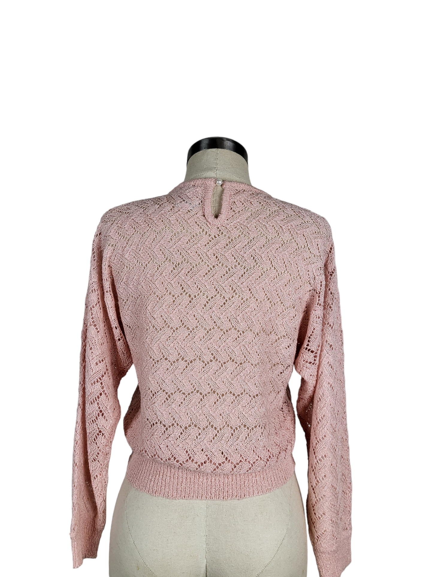 Vintage Pink Knit Top | Size 10-12