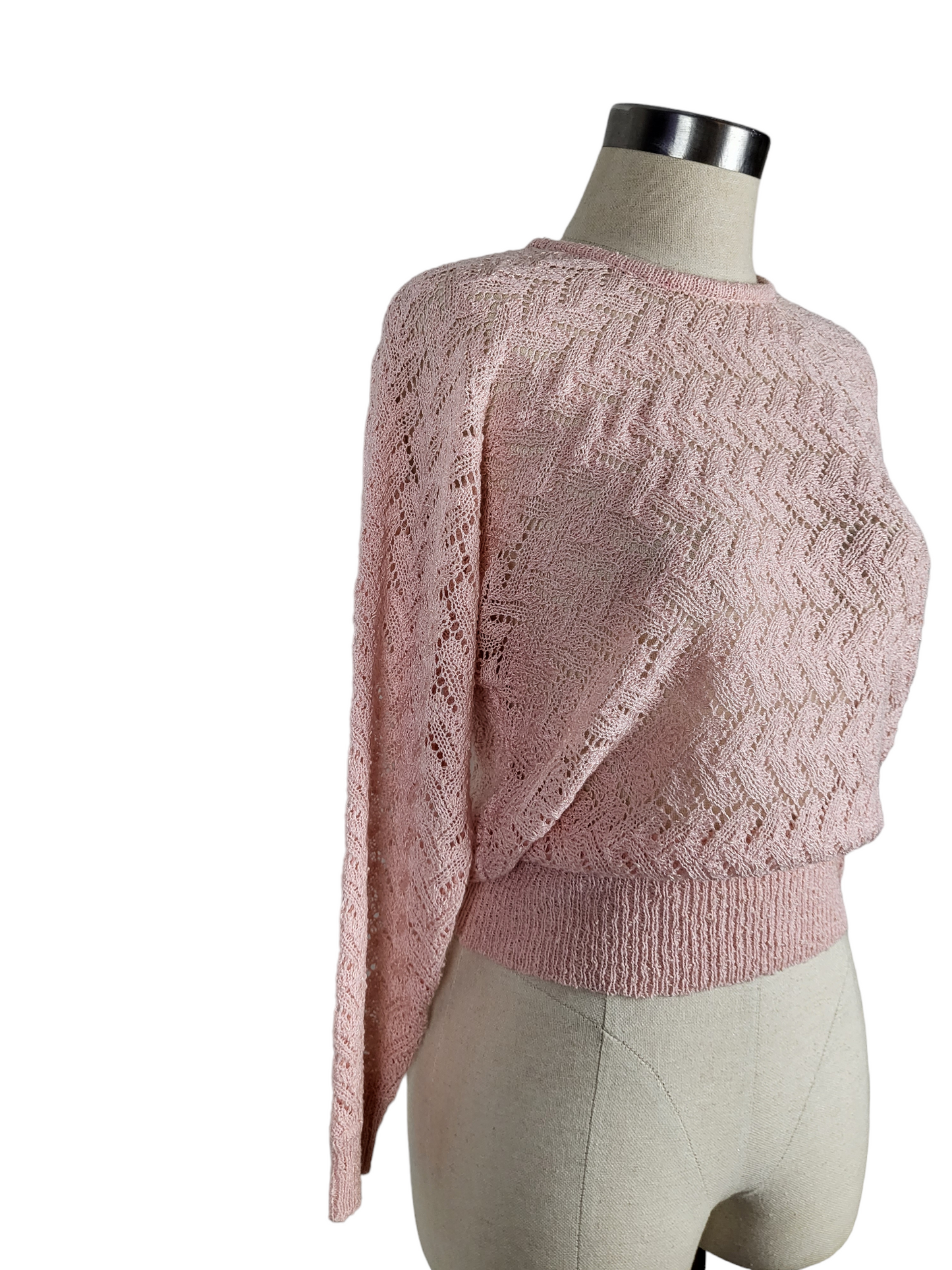 Vintage Pink Knit Top | Size 10-12