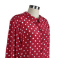 Vintage Red and White Polka Dot Shirt | Size 10