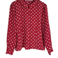 Vintage Red and White Polka Dot Shirt | Size 10