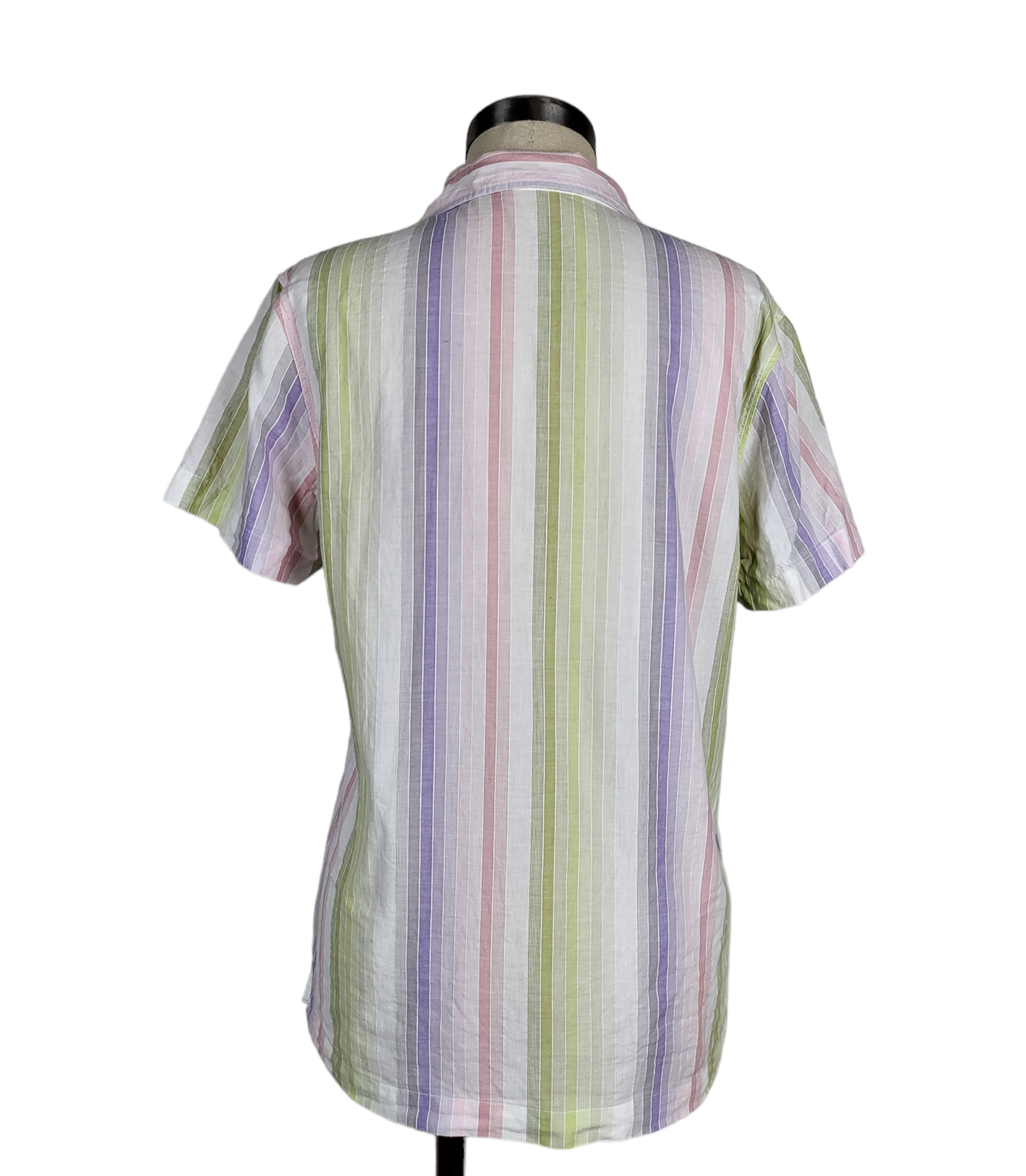 Vintage Pastel Stripe Button up Shirt | Size Medium