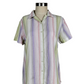 Vintage Pastel Stripe Button up Shirt | Size Medium