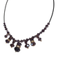 Purple Crystal Beaded Necklace