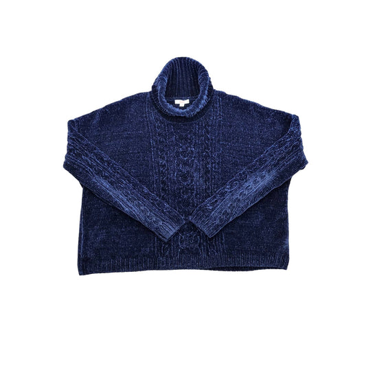 Royal Blue Chenille Turtle Neck Knit Jumper | Size 10