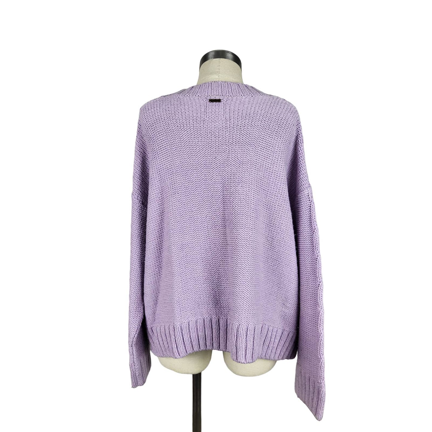 Billabong Cable Knit Lavender Jumper | Size Small