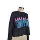 Girl Power Sequin Flame Crew Neck Jumper | Size Small