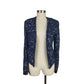 Navy Sequin Beaded Blazer | Size 08