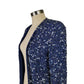 Navy Sequin Beaded Blazer | Size 08