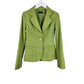 Lime Green Linen Blend Blazer | Size 34 (6)